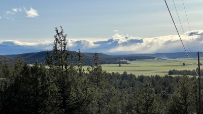 Ground level view over the Eden Central property onto nearby farmland