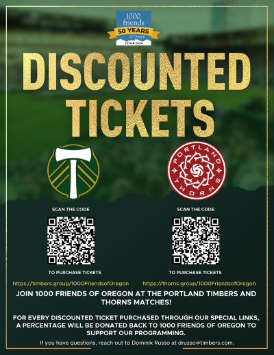 Discounted tickets. Portland Timbers and Portland Thorns. Includes links to purchase.