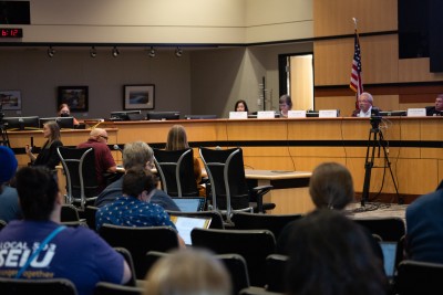 Audience in attendance at the Hillsboro Civic Center