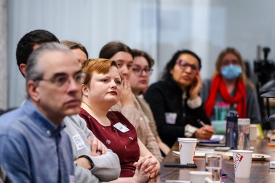 LULI participants listenting to a speaker