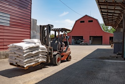Alana Kenagy moves seed orders on the Kenagy farm
