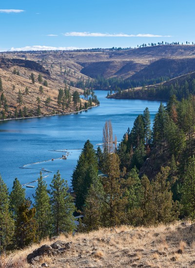 A view of a river in Central Oregon