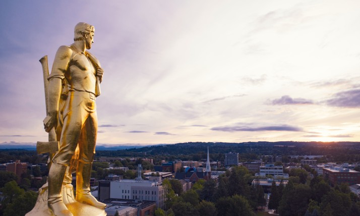 Salem, Oregon capital statue