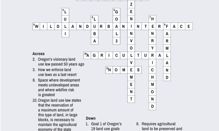 Crossword Puzzle Key