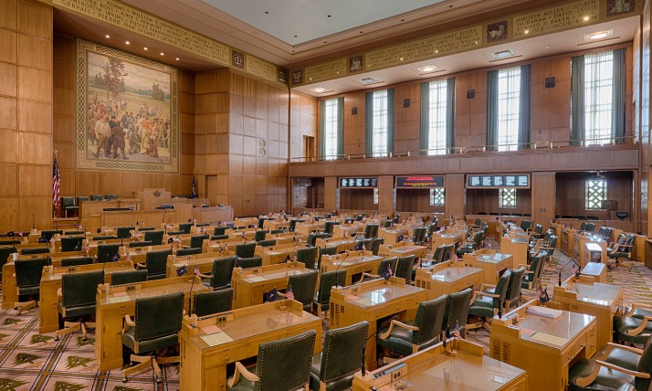 Photo of the Oregon House of Representatives chamber