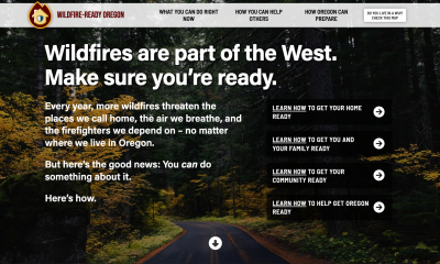 Homepage of wildfirereadyoregon.org