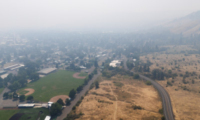 Thick smoke over La Grande